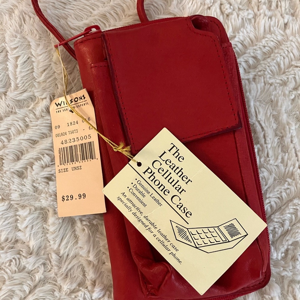 Wilsons Leather Red Crossbody Bag